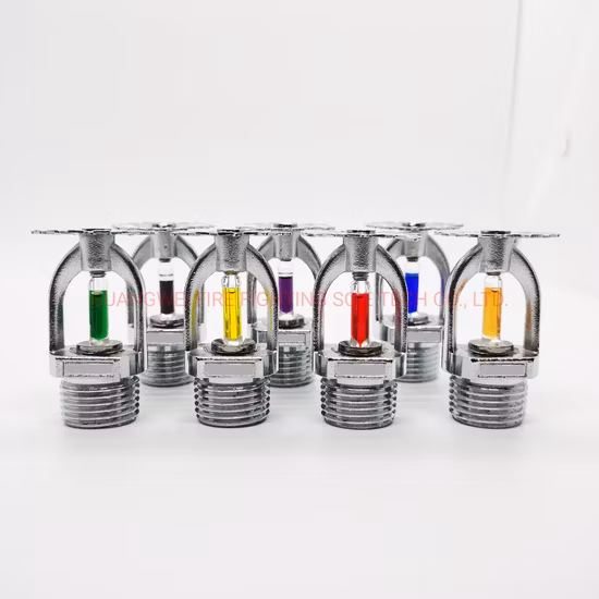 Arroseur d'incendie suspendu à ampoule en verre de couleur orange à 57 degrés