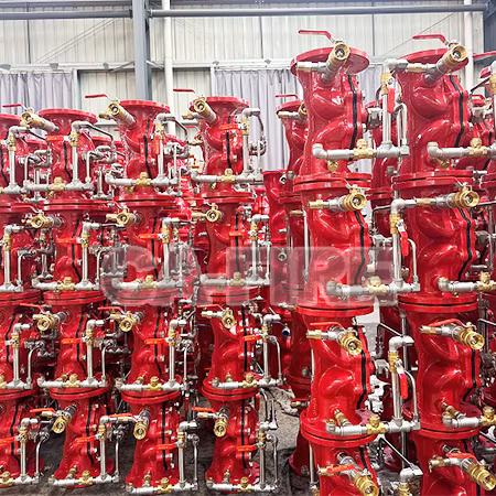 Ca Quality Assurance Zsfg 100 Vanne d'alarme de déluge d'incendie rouge Vanne d'alarme humide